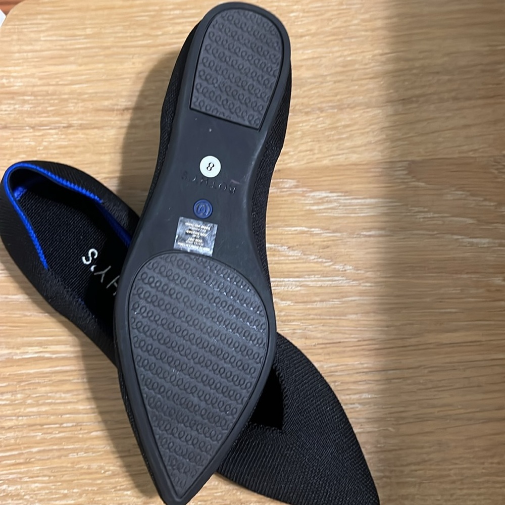 Rothy's Black pointed toe flats - Picture 3 of 10